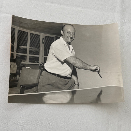 Juan Manuel Fangio Retirement Vacation Holiday Italian Press Photo F1 Racing