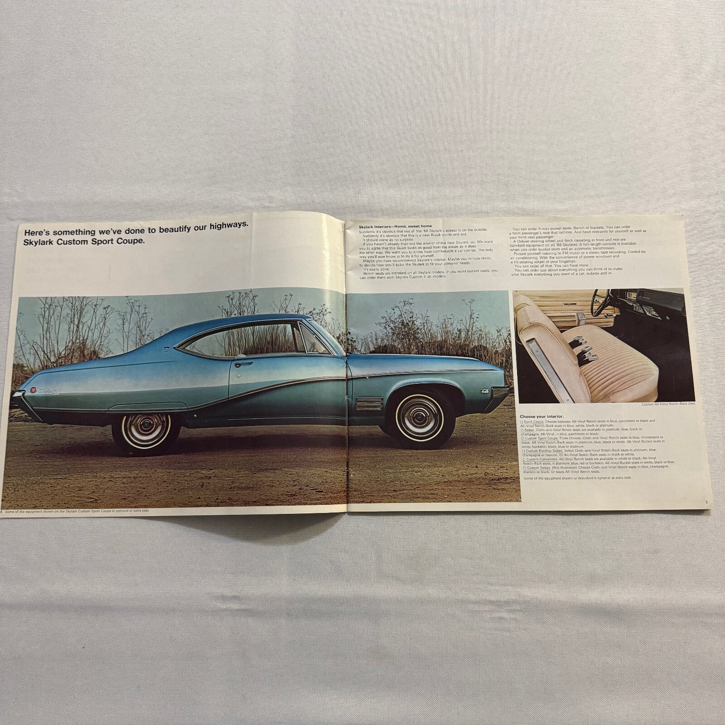 1968 Buick Sales Brochure Catalog GS400 GS350 Skylark Wildcat Electra Riviera +