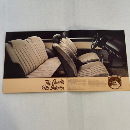 1982 Toyota Corolla Car Sales Brochure Catalog DLX SR5 Coupe Hardtop Wagon