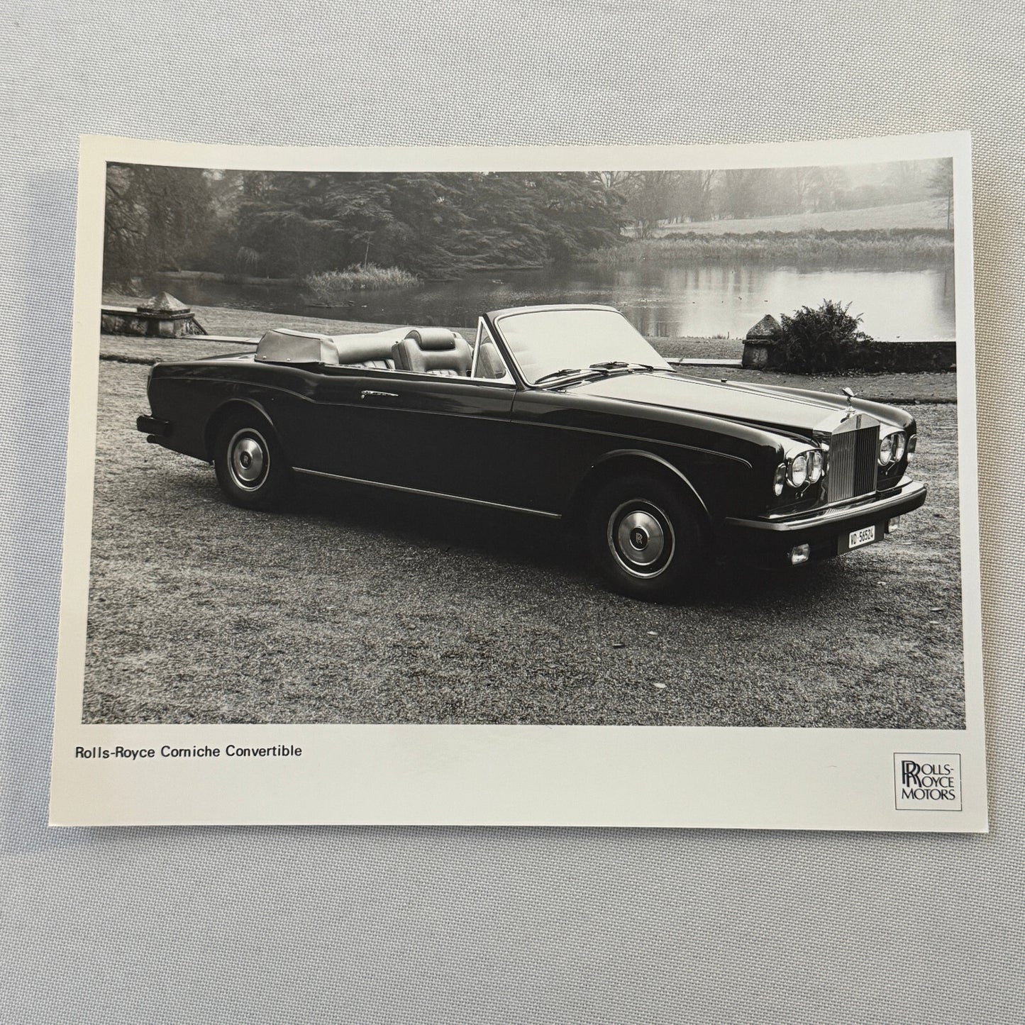Rolls Royce Corniche Convertible Car Factory Press Photo Photograph Print 1980