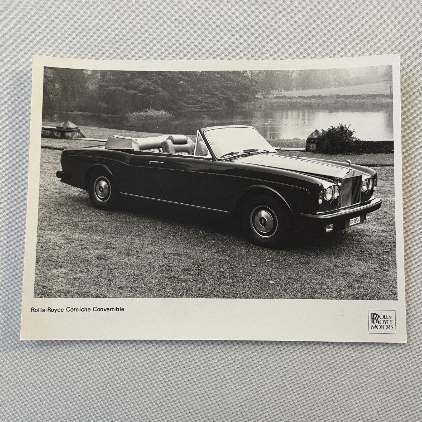 Rolls Royce Corniche Convertible Car Factory Press Photo Photograph Print 1980