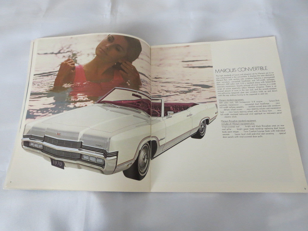 1970 Mercury Sales Brochure Catalog Marquis Marauder Monterey