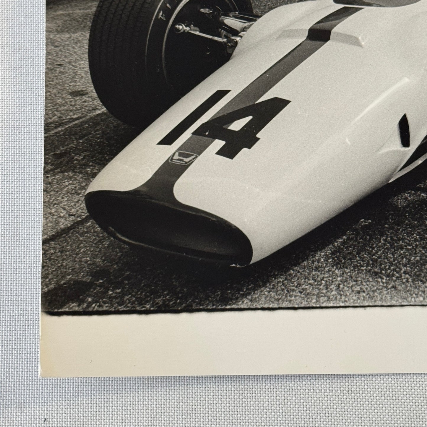 1965 Vintage Racing Photo John Surtees Lola Honda Race Car Photograph