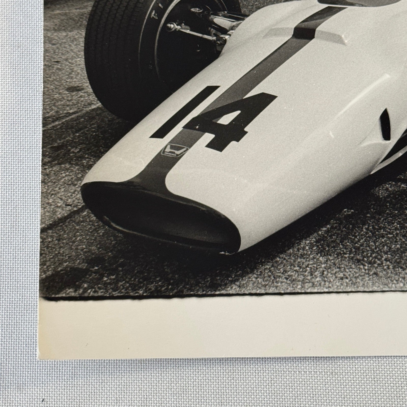 1965 Vintage Racing Photo John Surtees Lola Honda Race Car Photograph