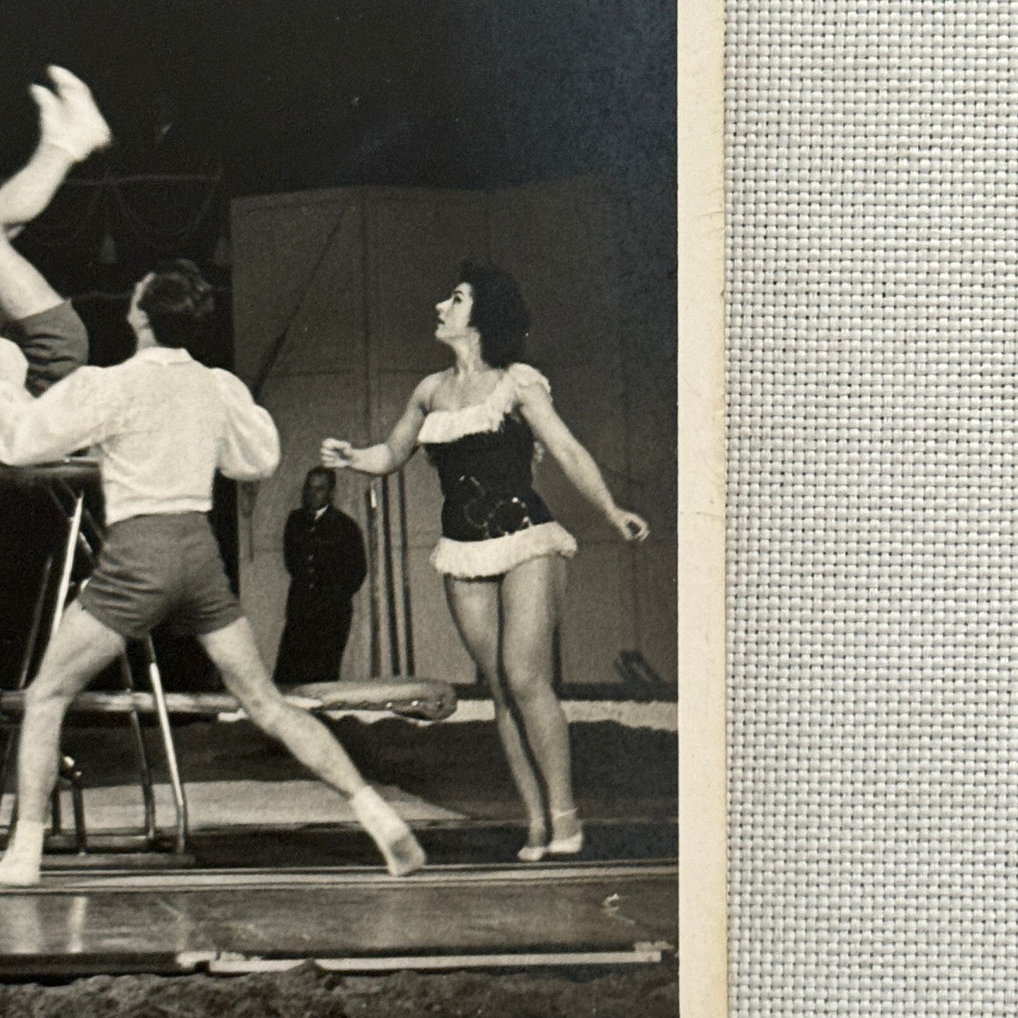 Vintage Circus Performer Balancing Act Acrobat Photo Photograph