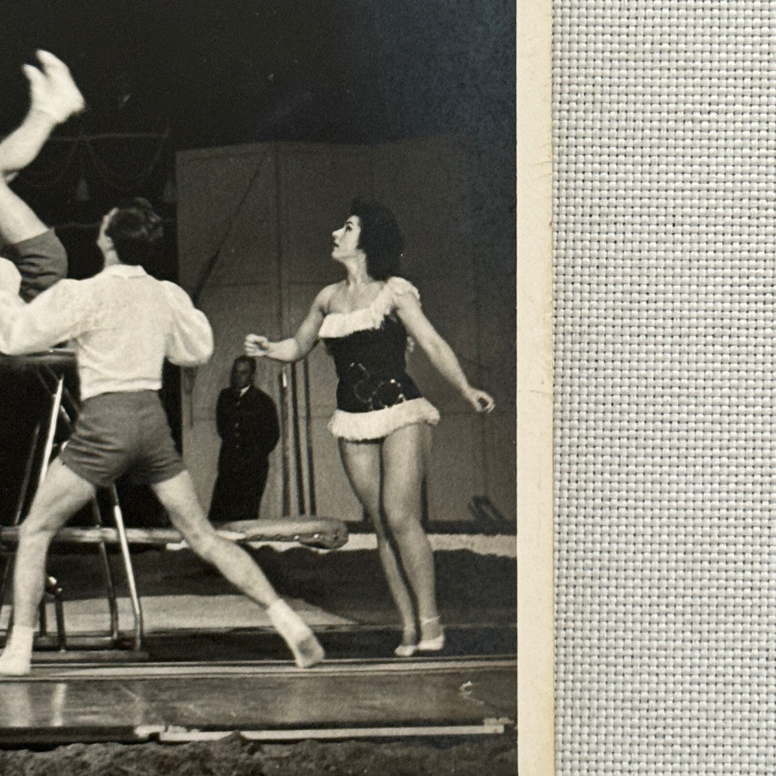 Vintage Circus Performer Balancing Act Acrobat Photo Photograph