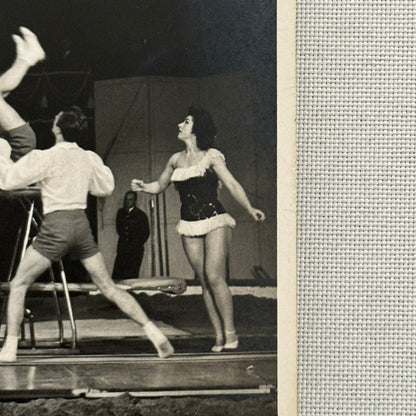 Vintage Circus Performer Balancing Act Acrobat Photo Photograph