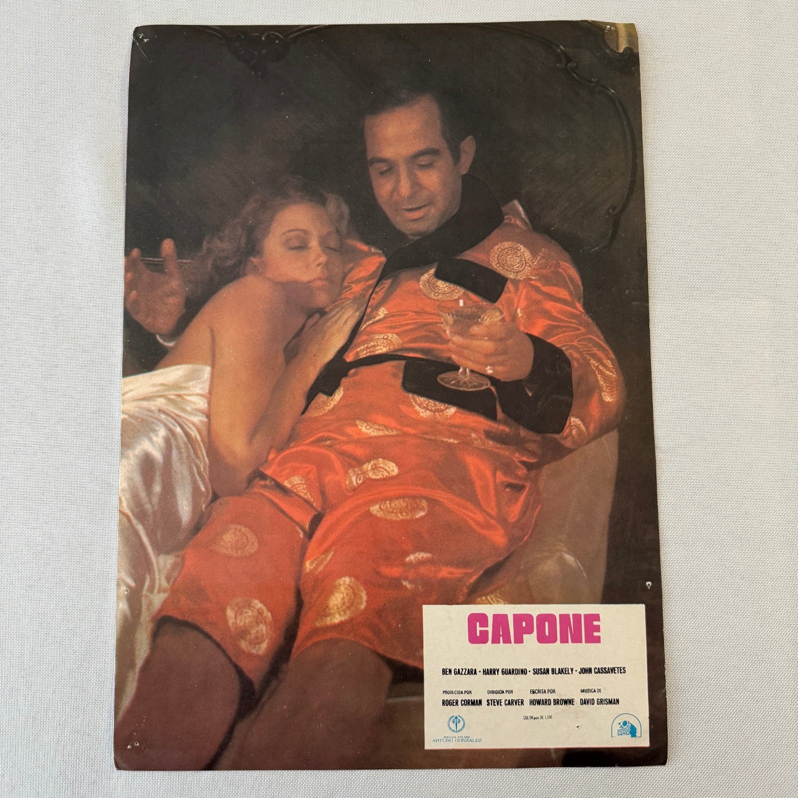 Vintage Movie Lobby Card Poster Lot CAPONE Spanish Lot 6x 1975