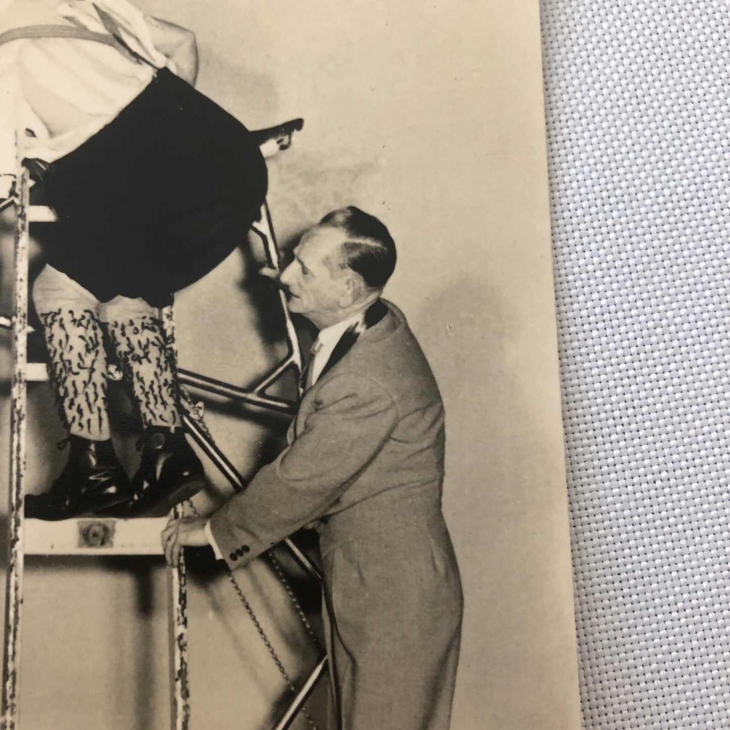 Circus Clown Performer on Bicycle Bike Photograph Photo Berlin Germany