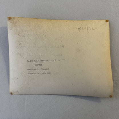 Vintage Racing Photo Photograph Juan Manuel Fangio Mercedes W196 1955 British GP