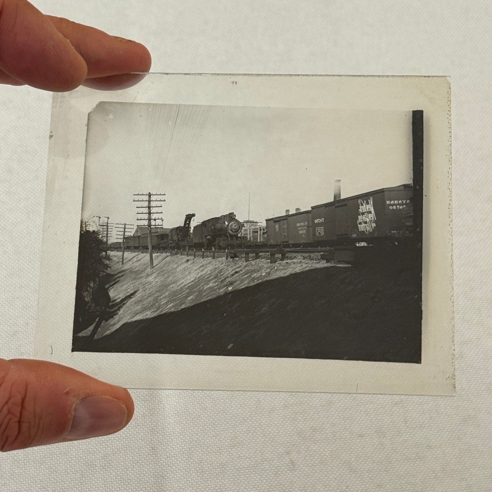 New York New Haven and Hartford Railroad Railway Train Glass Lantern Slide