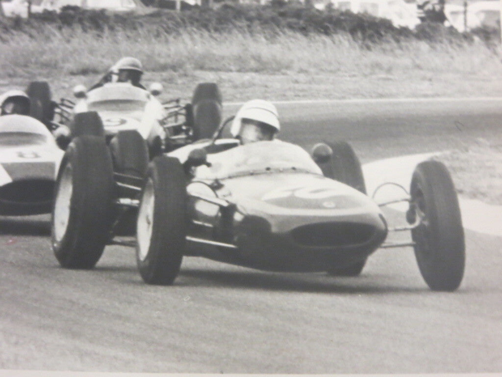 Vintage 1962 South Africa Grand Prix Racing Photograph Photo Bruce McLaren +