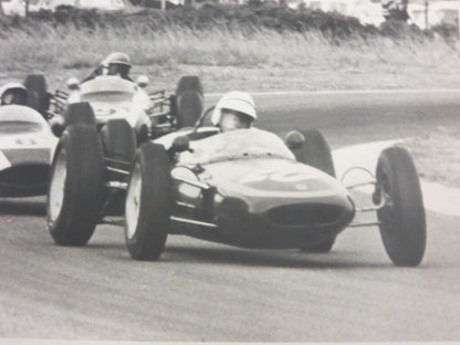 Vintage 1962 South Africa Grand Prix Racing Photograph Photo Bruce McLaren +
