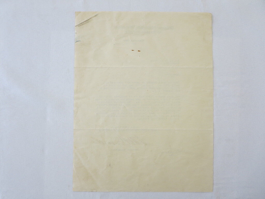 1923 Olds Motor Works of Canada Oldsmobile Factory Letter - Engine Repair Delay