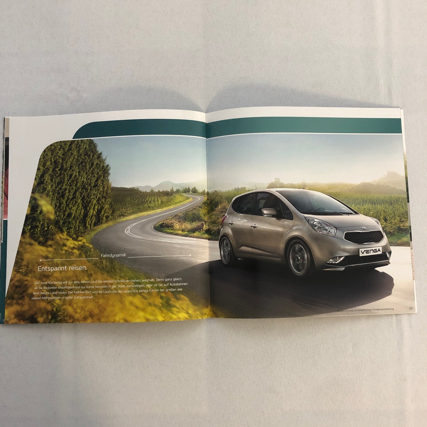Kia Venga Car Sales Brochure Catalog with Price List GERMAN Market