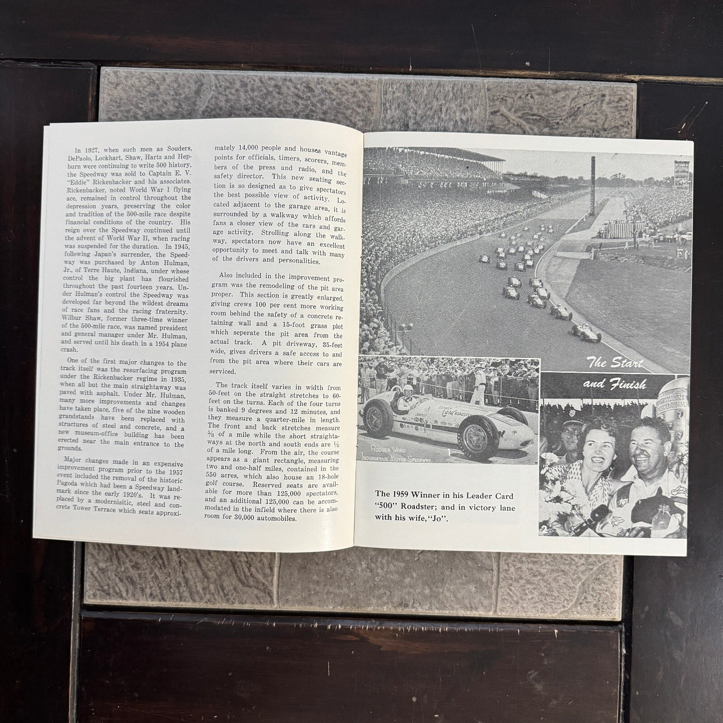 Vintage Indianapolis Motor Speedway Souvenir Brochure Program History Indy