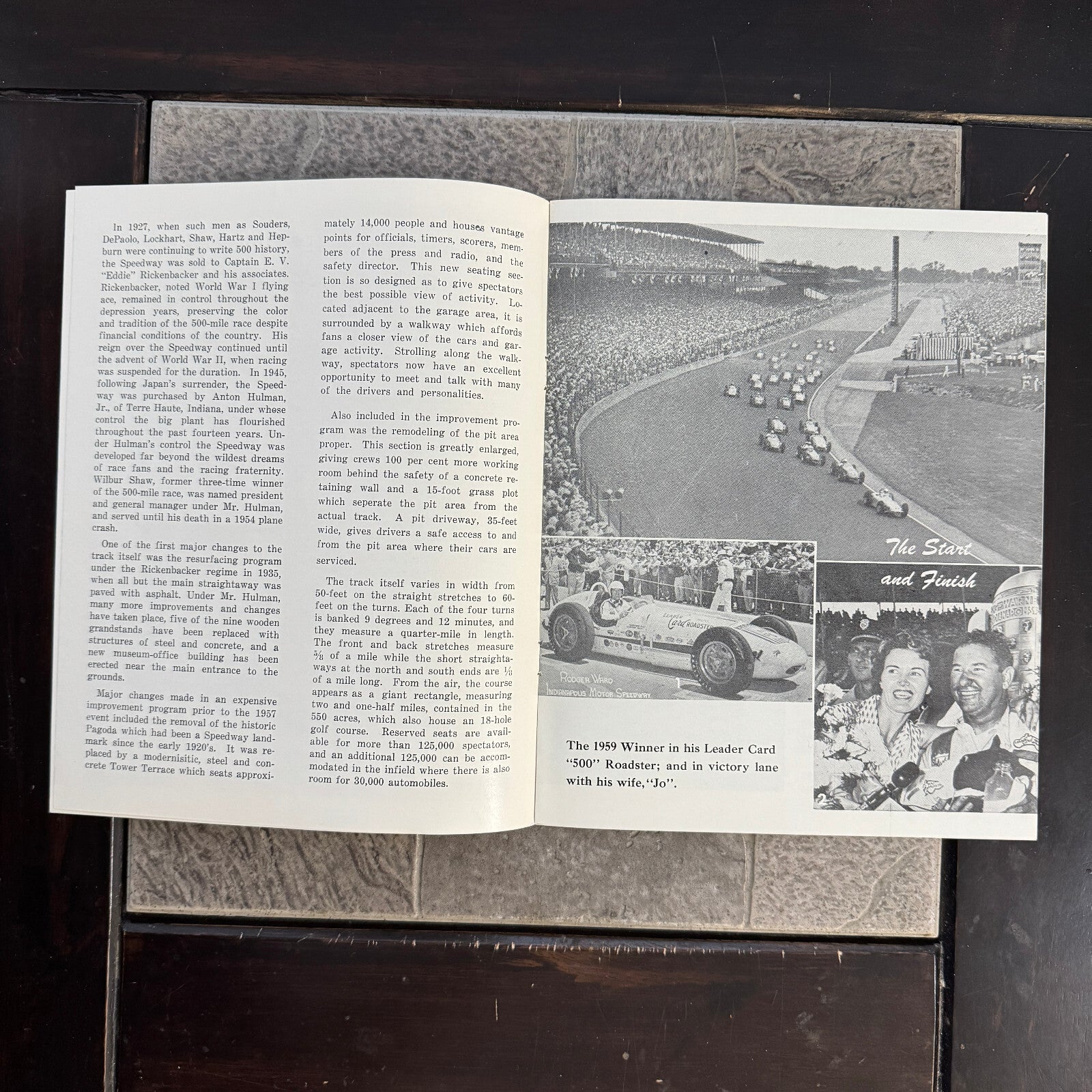 Vintage Indianapolis Motor Speedway Souvenir Brochure Program History Indy