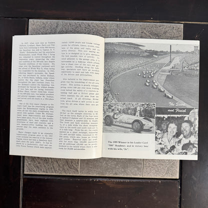 Vintage Indianapolis Motor Speedway Souvenir Brochure Program History Indy