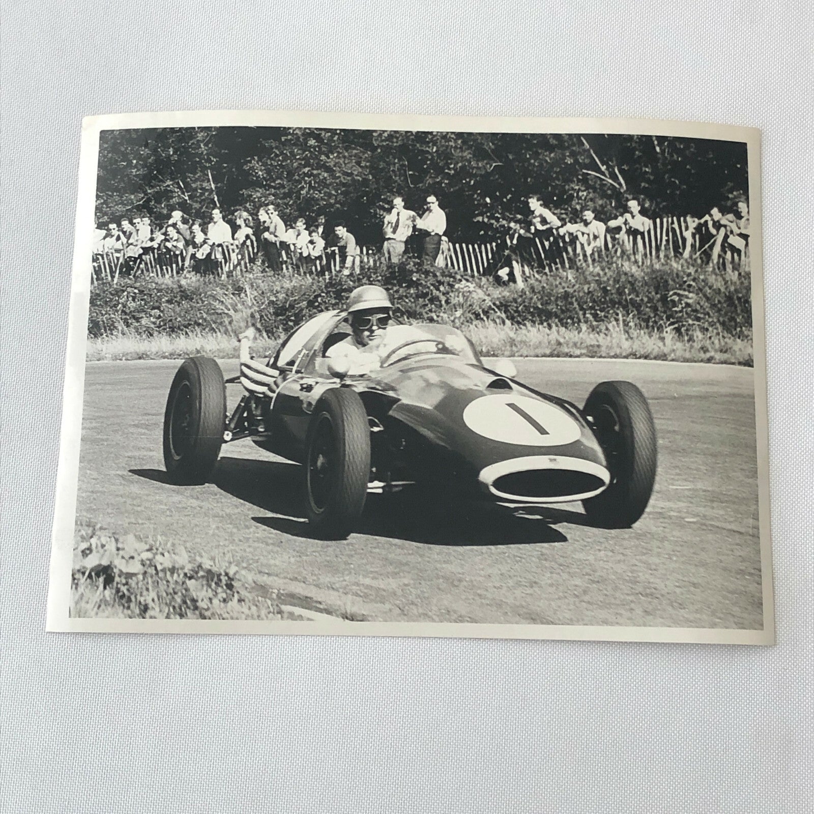 Vintage Racing Photo Photograph Jack Brabham - Autocar Magazine 1958 