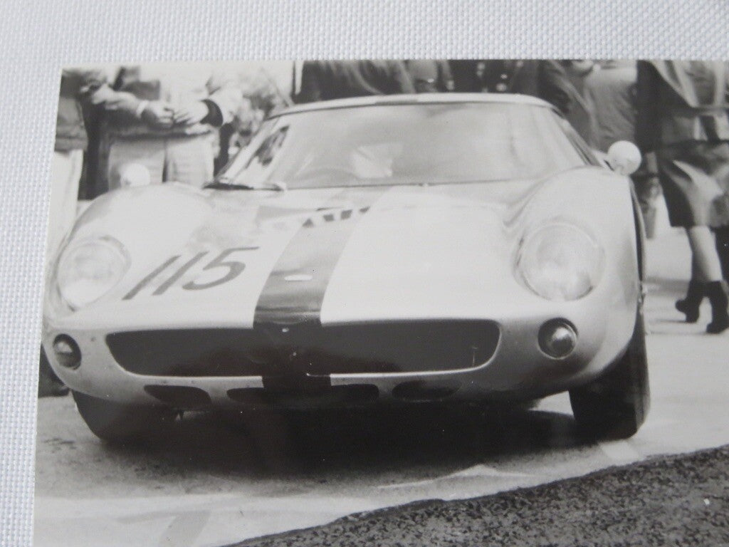Vintage 1963 Racing Car Photo Photograph - LeMans Lola MK6 GT  