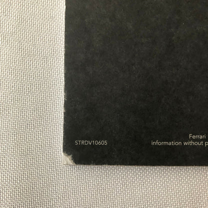 Ferrari Fiorano Performance Driving Racing Program Sales Brochure Catalog UK 