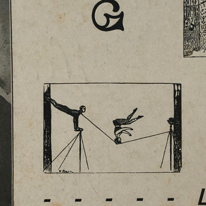 Circus Acrobat Act Performer Postcard Post Card Los Luderitz Vintage