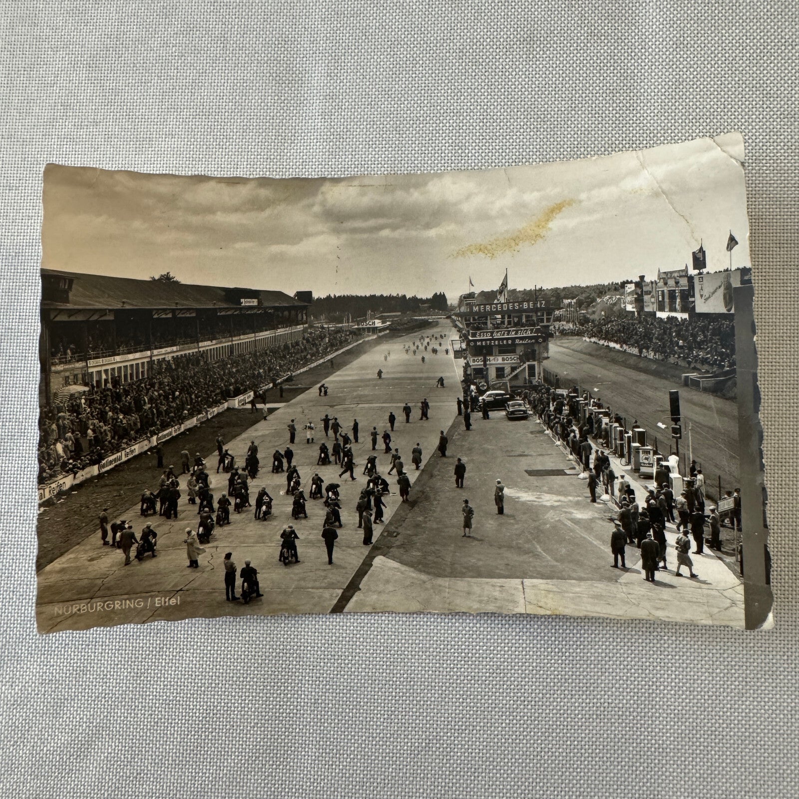 Vintage Nurburgring Racing Circuit Motorcycle Bike Race Postcard Post Card