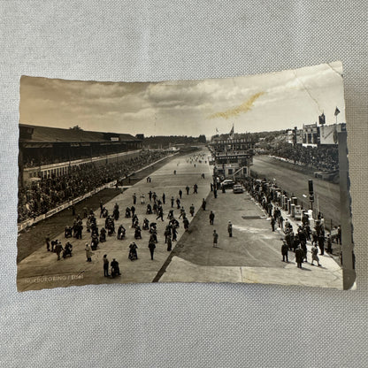 Vintage Nurburgring Racing Circuit Motorcycle Bike Race Postcard Post Card