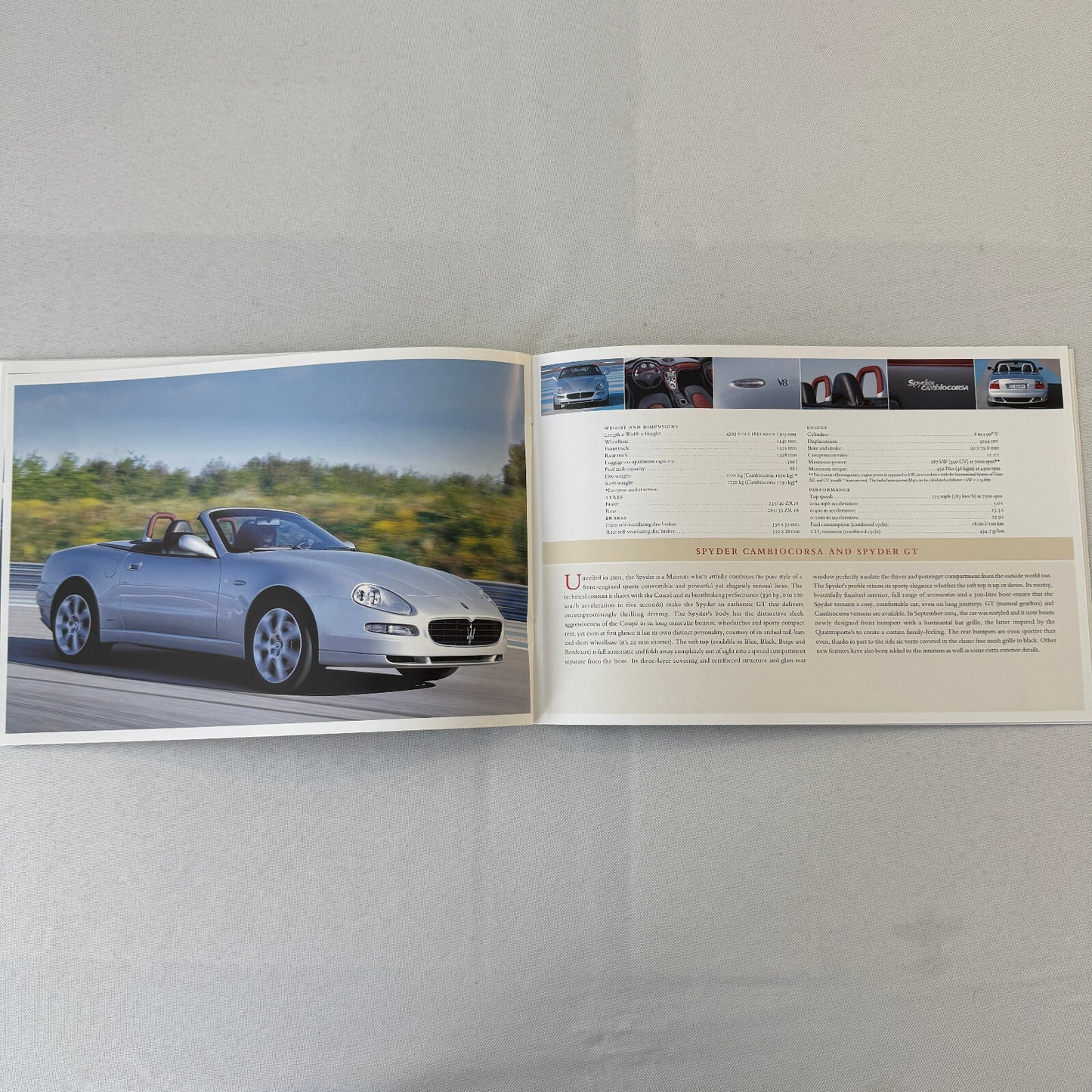 2014 Maserati Press Kit Brochure CD Quattroporte Coupe GT Spyder MC12 +