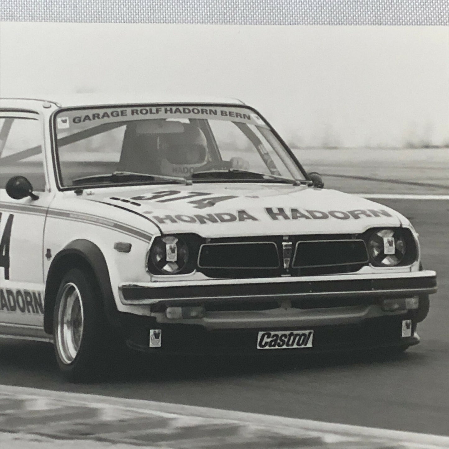 Honda Hadorn Racing Car Photo Photograph Print 1980 Honda Civic ? 