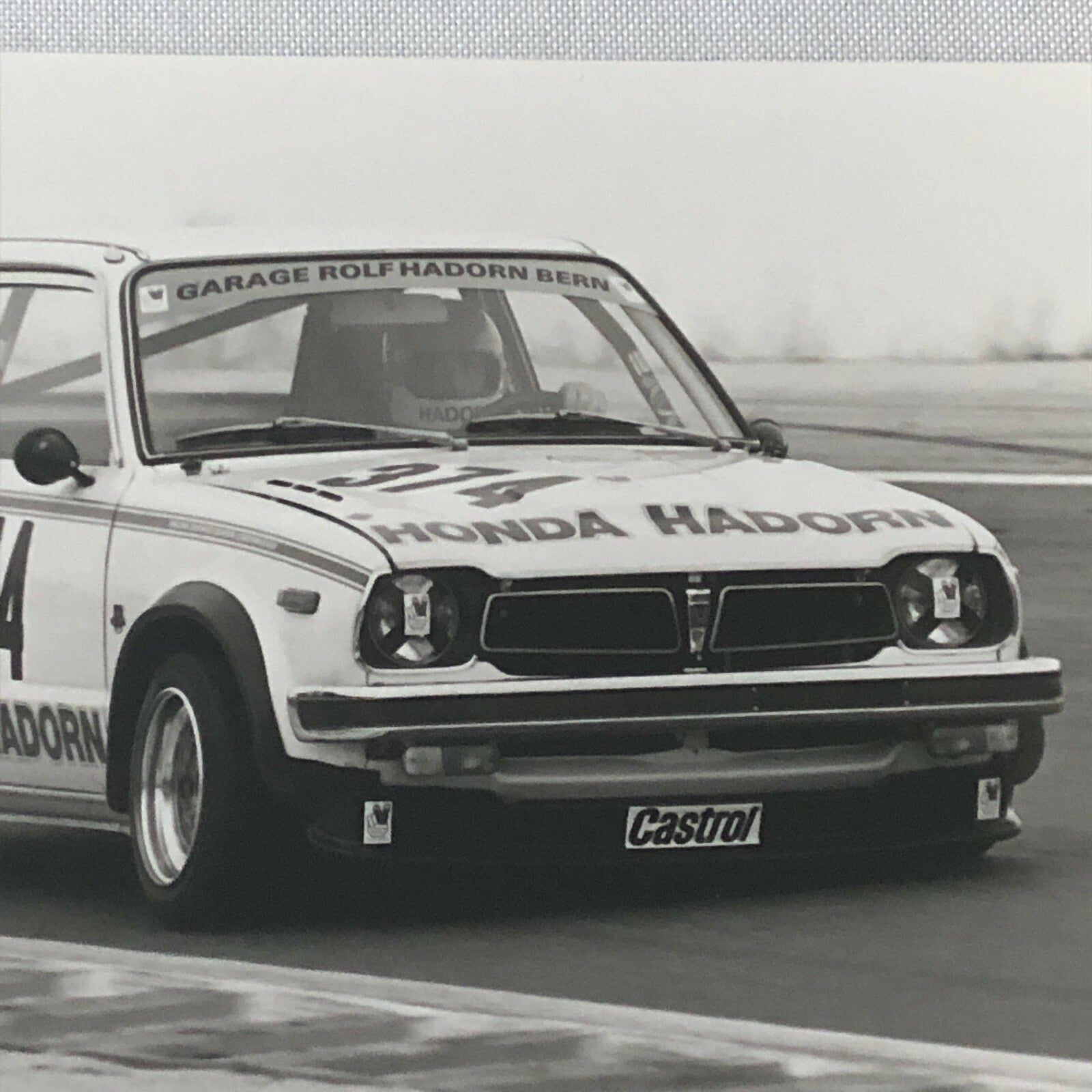 Honda Hadorn Racing Car Photo Photograph Print 1980 Honda Civic ? 
