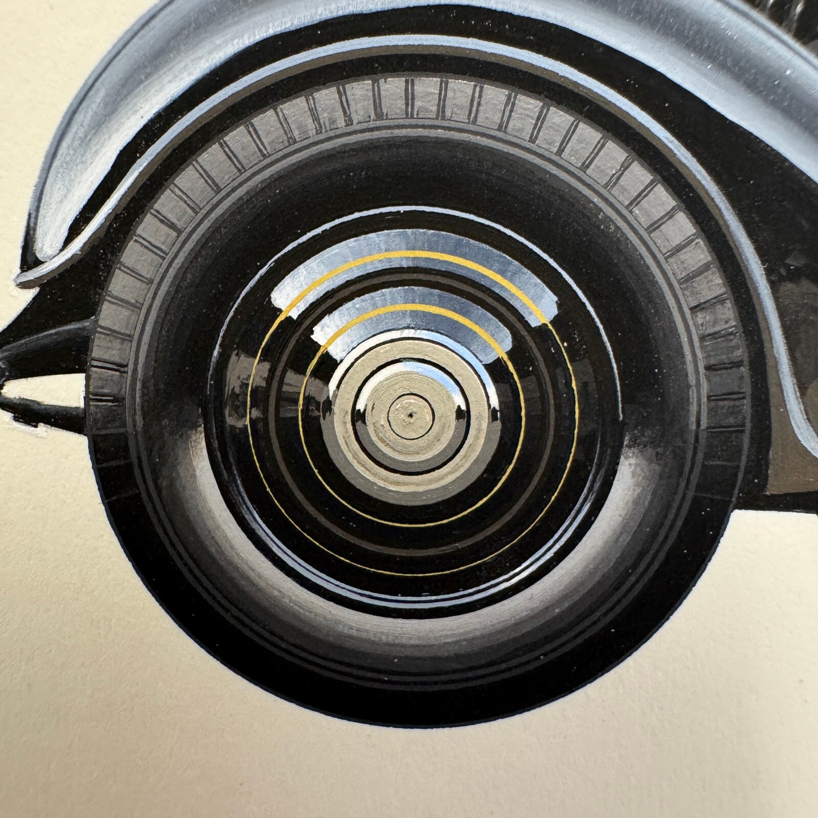 1937 Rolls Royce Phantom II Thrupp & Maberly Car Illustration Art Drawing