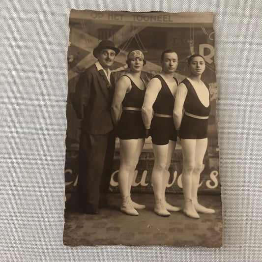 Circus Performer Photo Postcard Real Photo Postcard RPPC Vintage