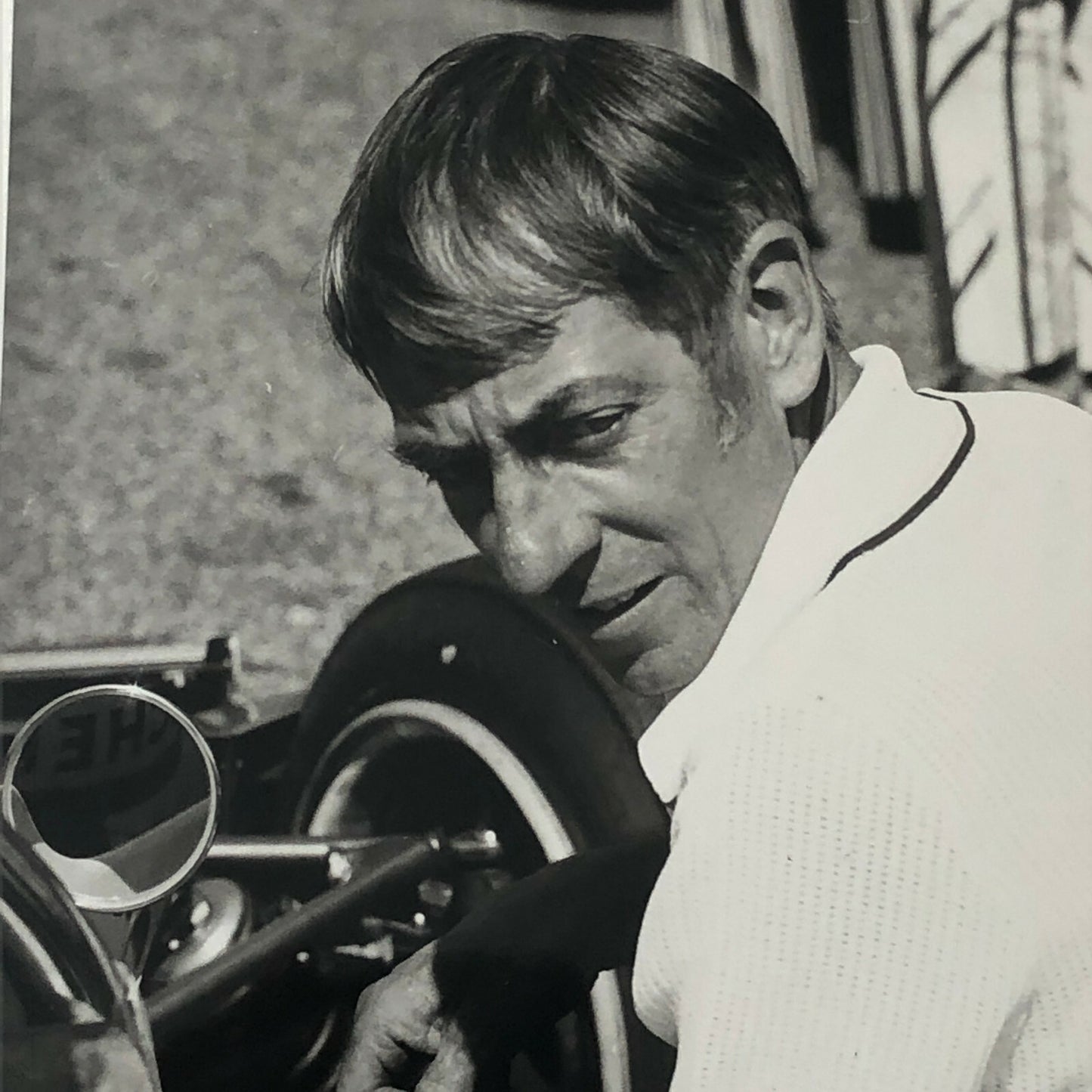 Vintage Racing Photo Photograph Car Mechanic ? Jack Brabham Crew ? 