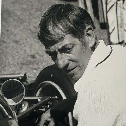 Vintage Racing Photo Photograph Car Mechanic ? Jack Brabham Crew ? 