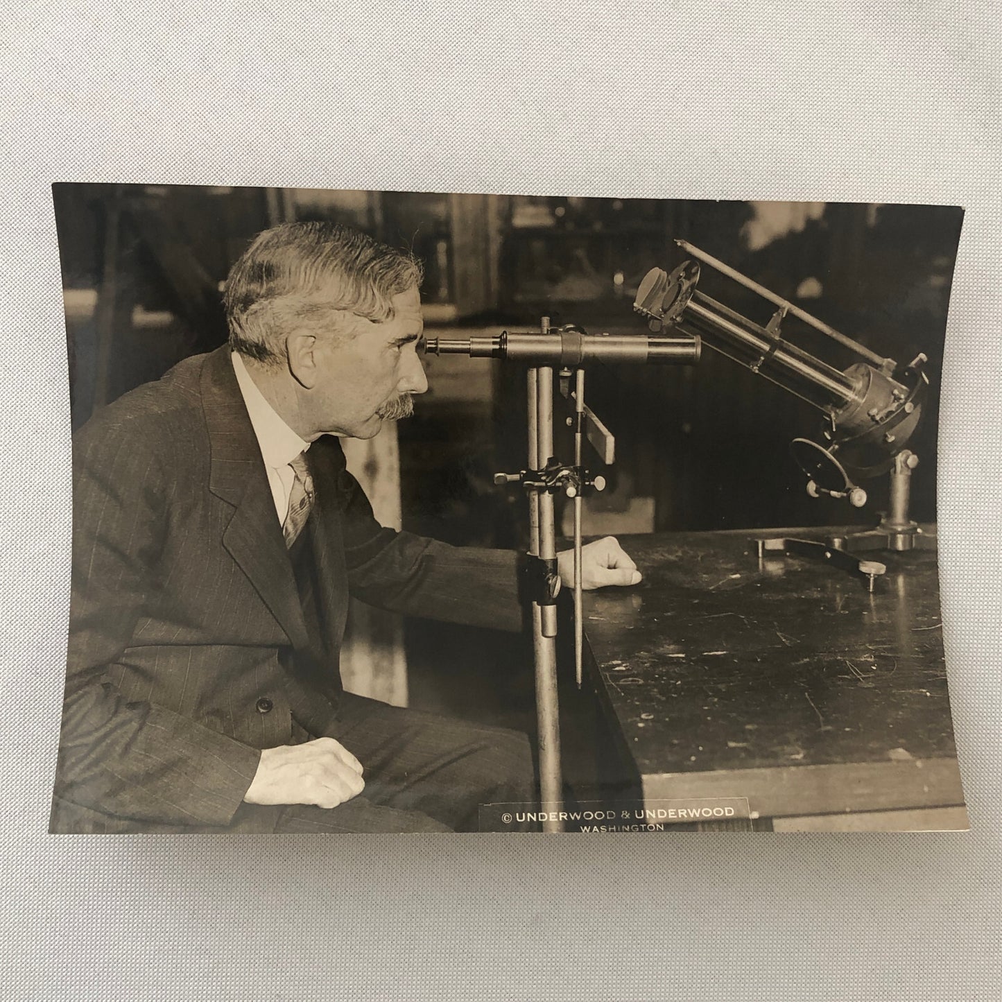 Press Photo Photograph Charles Greeley Abbot Smithsonian Scientist Sun Death Ray