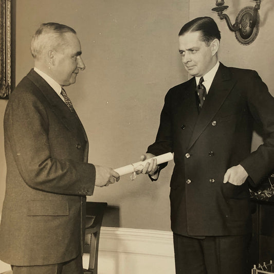 Press Photo Photograph Treasury Secretary with Assistant 1932 Underwood Photo