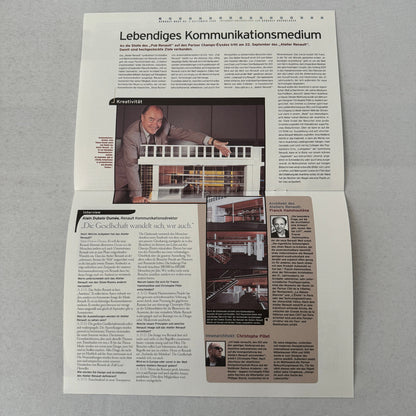 2000 Renault Next Factory Brochure Magazine German Text Concept Cars