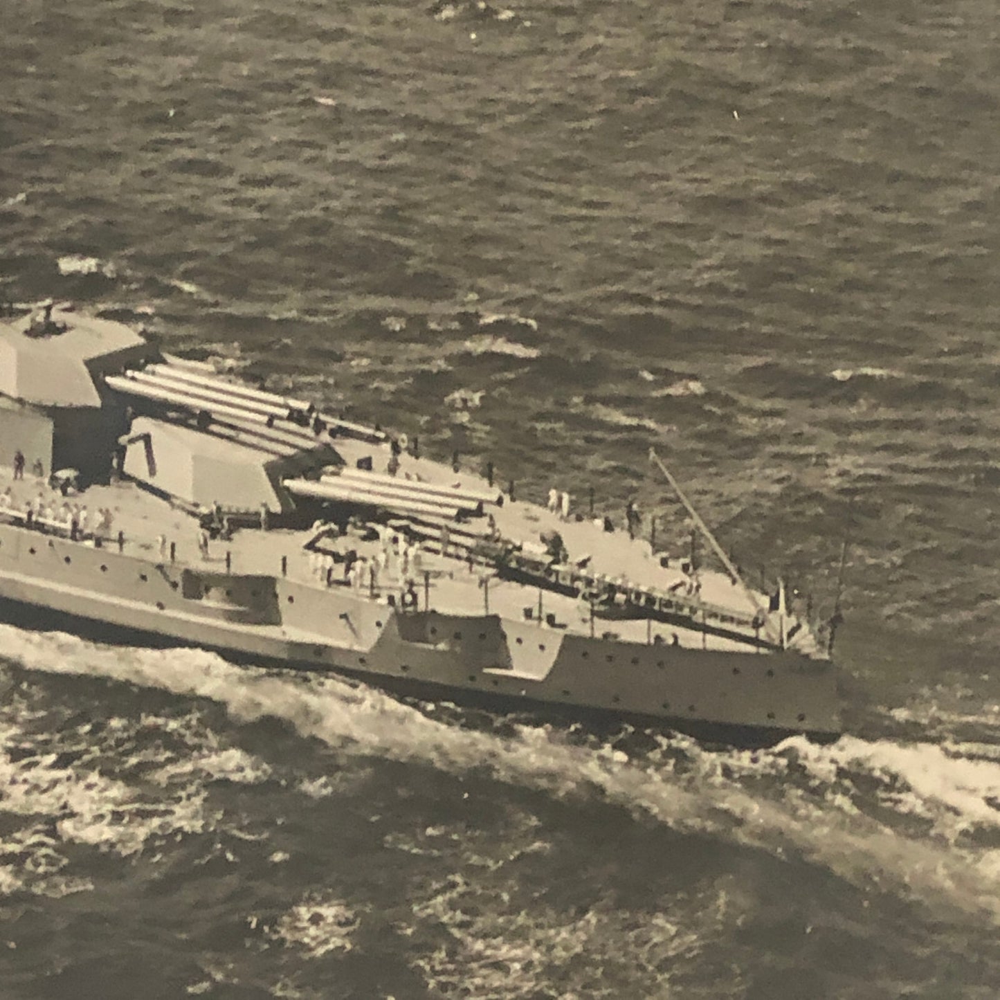 Airplane Plane over Military Ship Boat Aircraft Vintage Max Karant