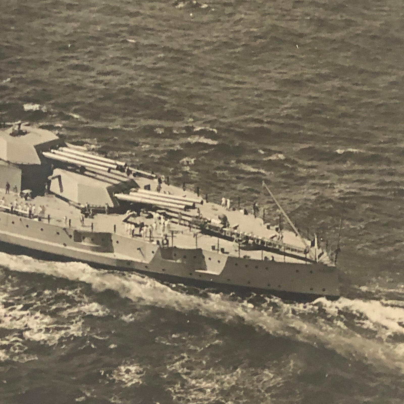 Airplane Plane over Military Ship Boat Aircraft Vintage Max Karant