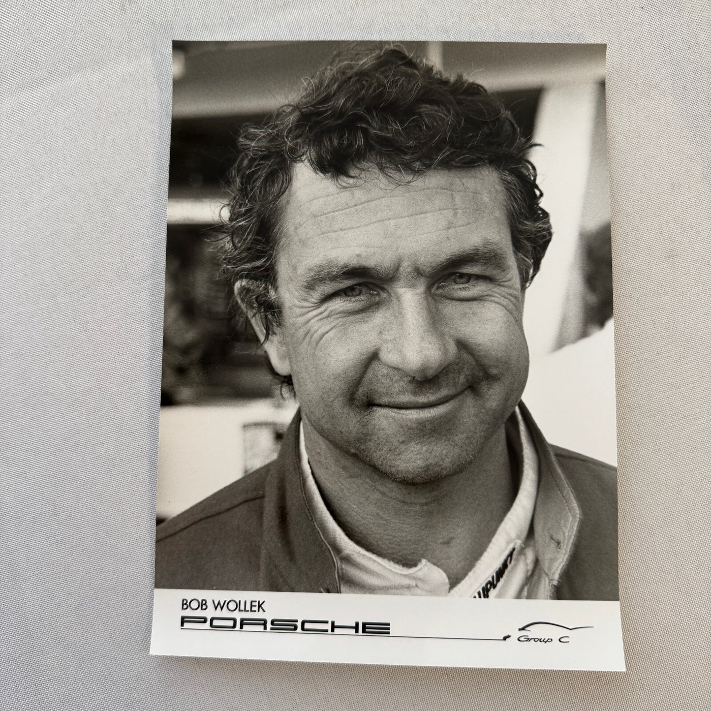 Porsche Racing Driver Bob Wollek Factory Press Photo Photograph Group C