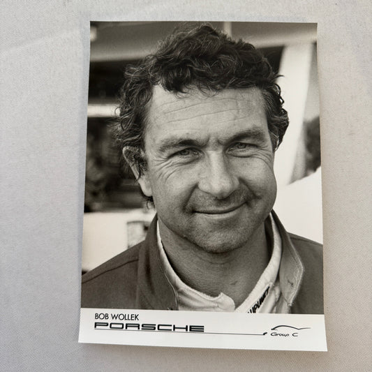Porsche Racing Driver Bob Wollek Factory Press Photo Photograph Group C