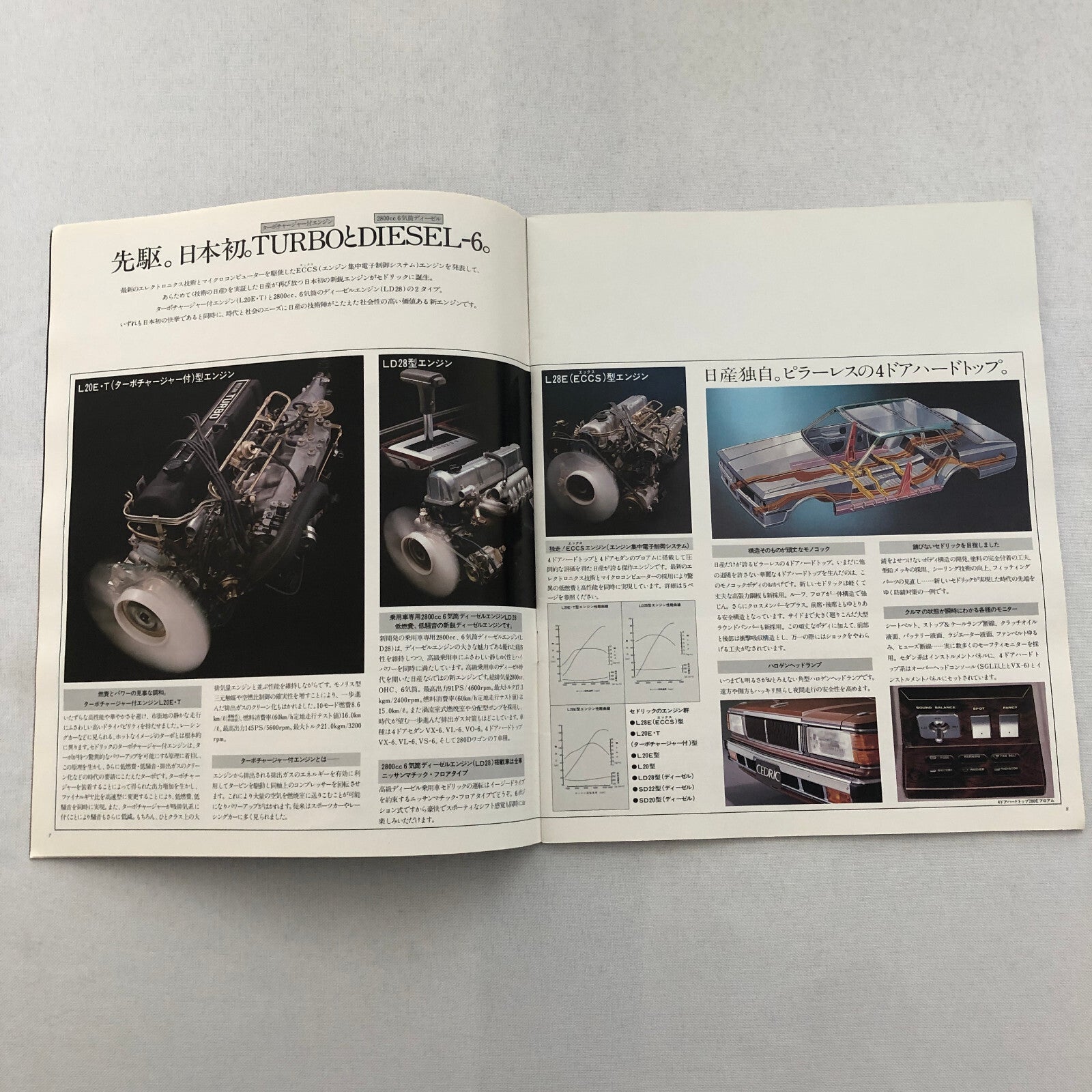 Nissan Cedric Car Sales Brochure Catalog Hardtop Sedan Wagon JAPANESE JDM