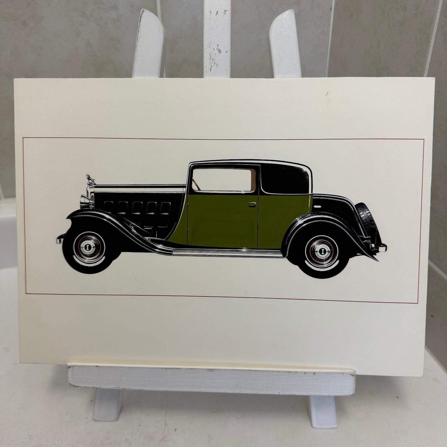 Graf & Stift Type MF6 Berline Car Automobile Illustration Art Drawing Hand Drawn