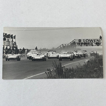 Vintage Racing Press Photo Photograph Print Tag AL22E3