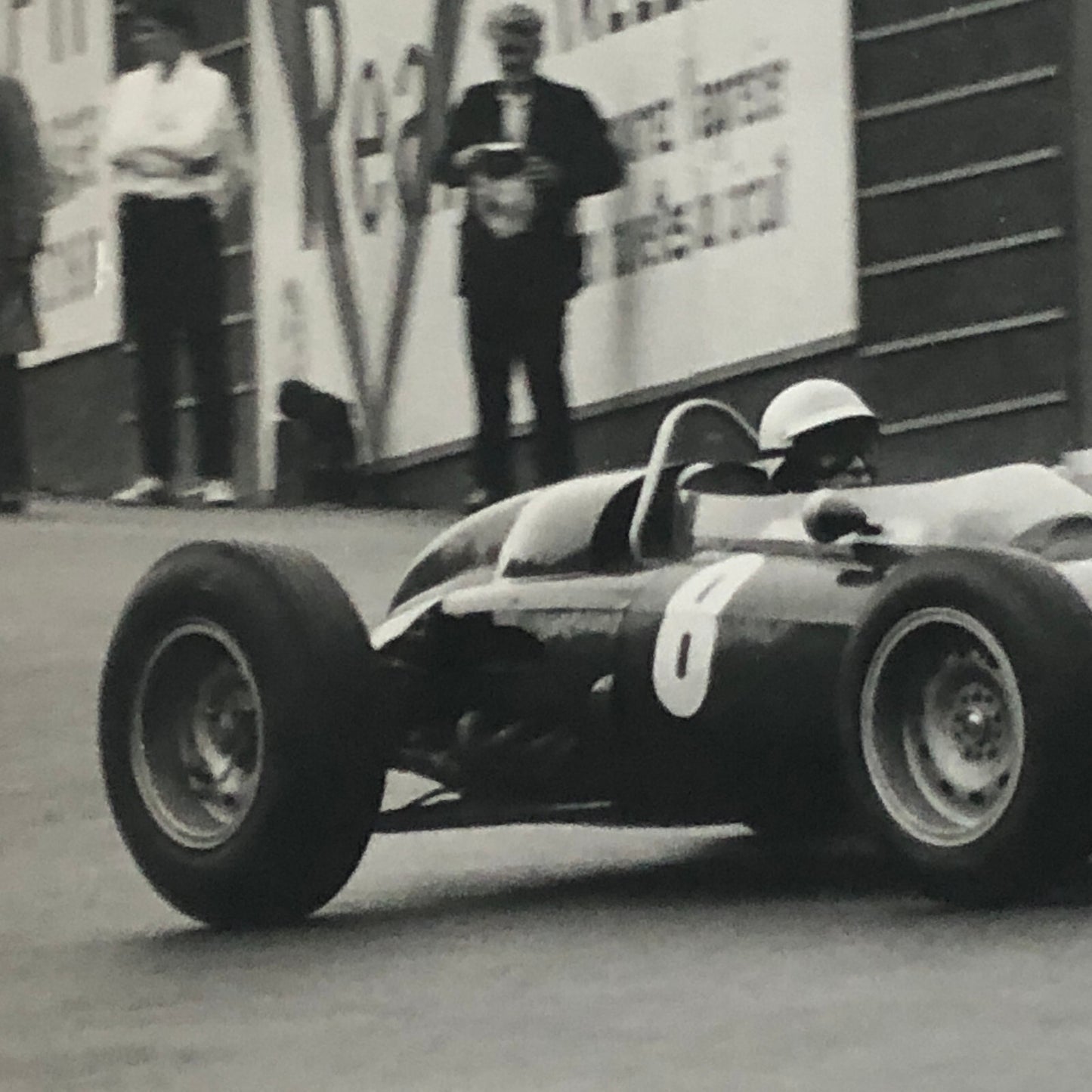 Vintage Racing Photo Photograph BRM Race Car 1963
