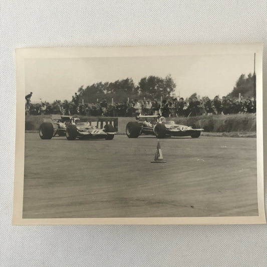 Vintage Car Racing Photo Photograph Print