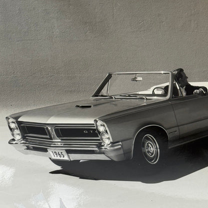 1965 Pontiac GTO Tempest LeMans Convertible Car Photograph with Caption
