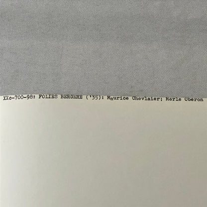 Merle Oberon Maurice Chevalier Folies Bergere Movie Still Photo Photograph Film