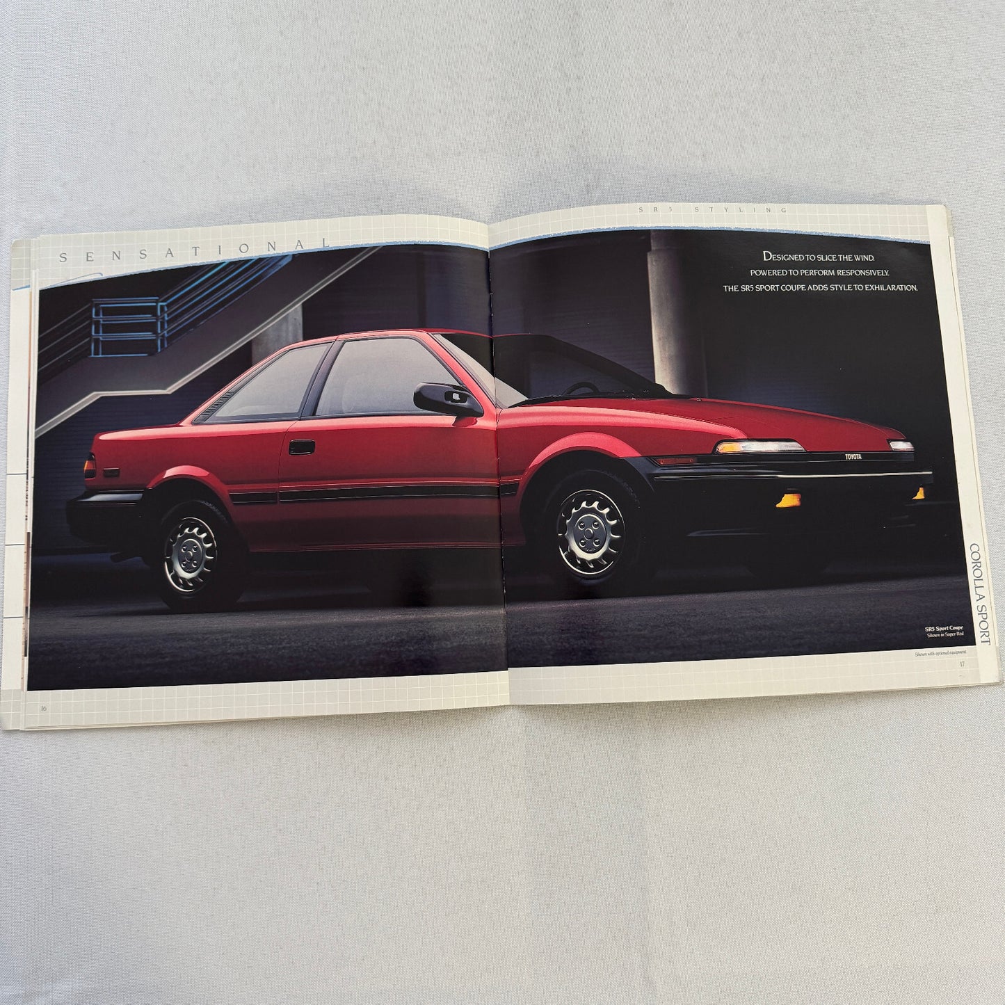 1988 Toyota Corolla Car Sales Brochure Catalog Sport Wagon Sedan GT-S SR5